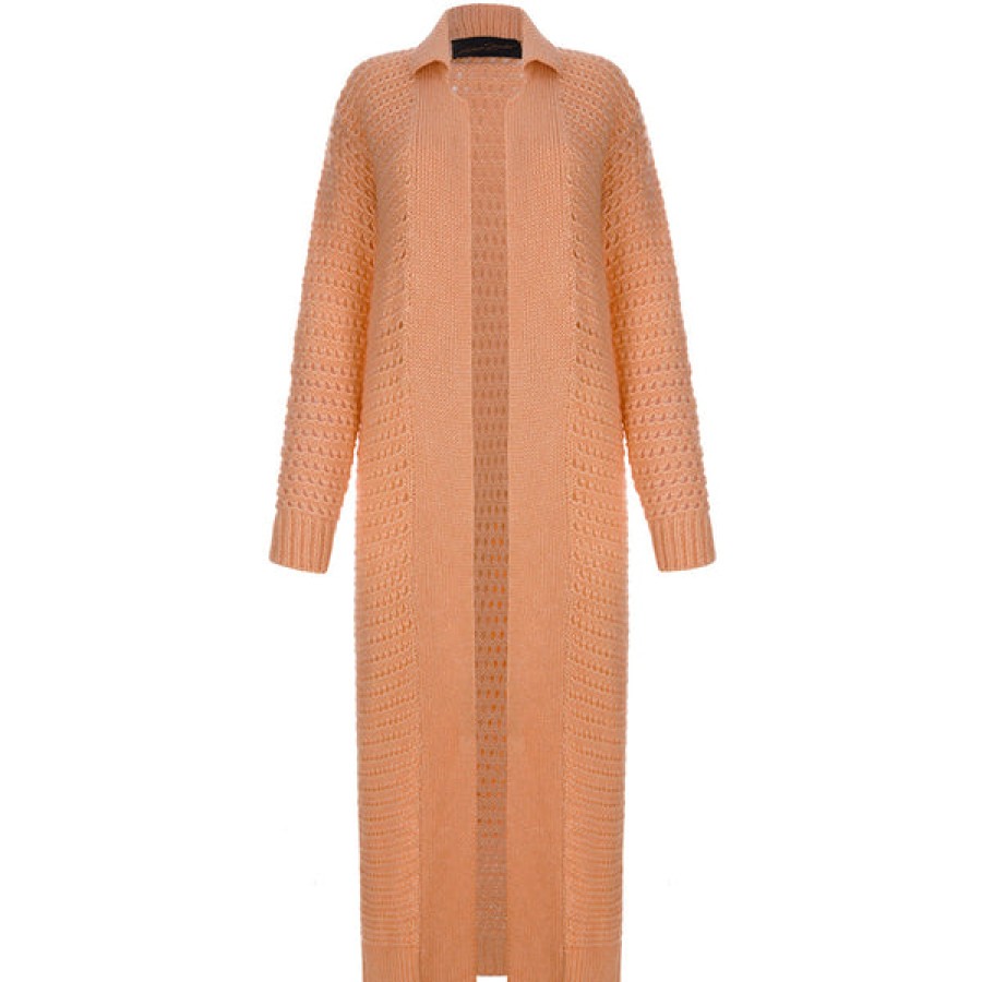 Women Antonia Zander Coats & Jackets | Chunky Knit Maxi Cardigan