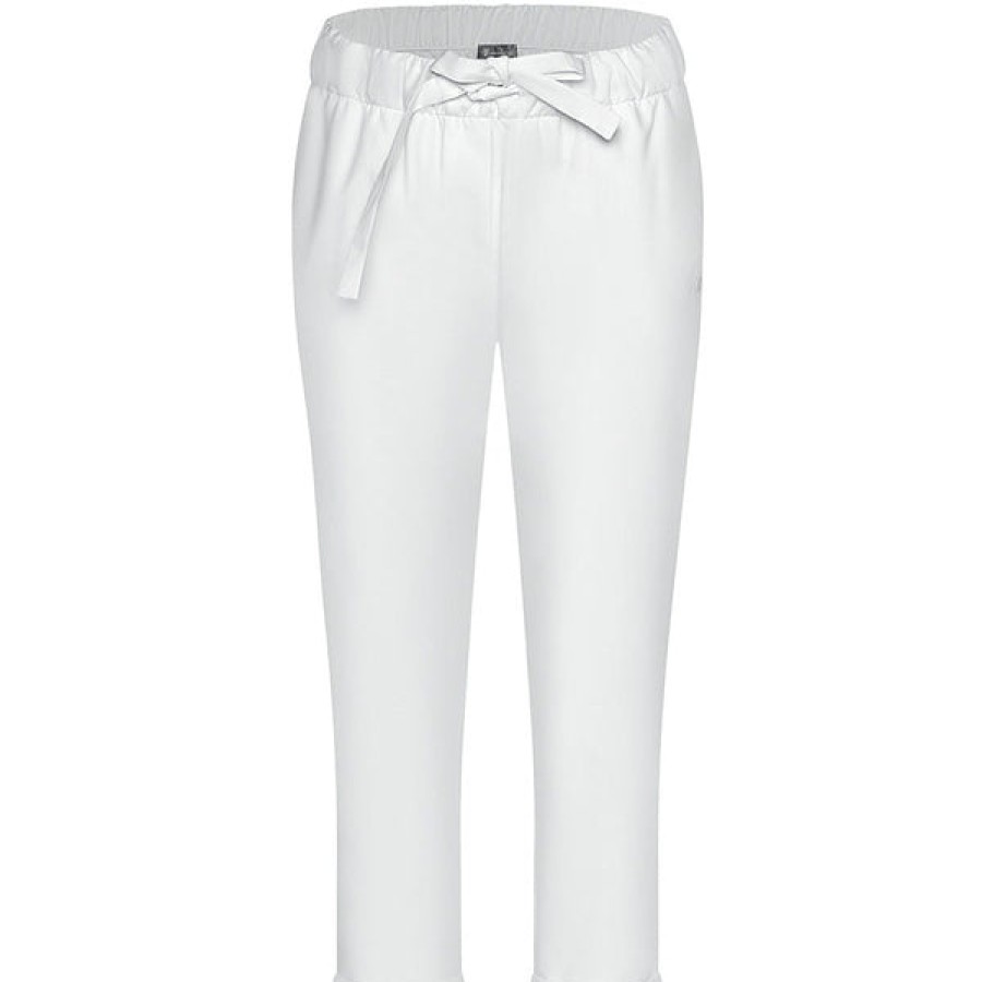 Women Armargentum Jeans & Trousers | White Cotton Trouser