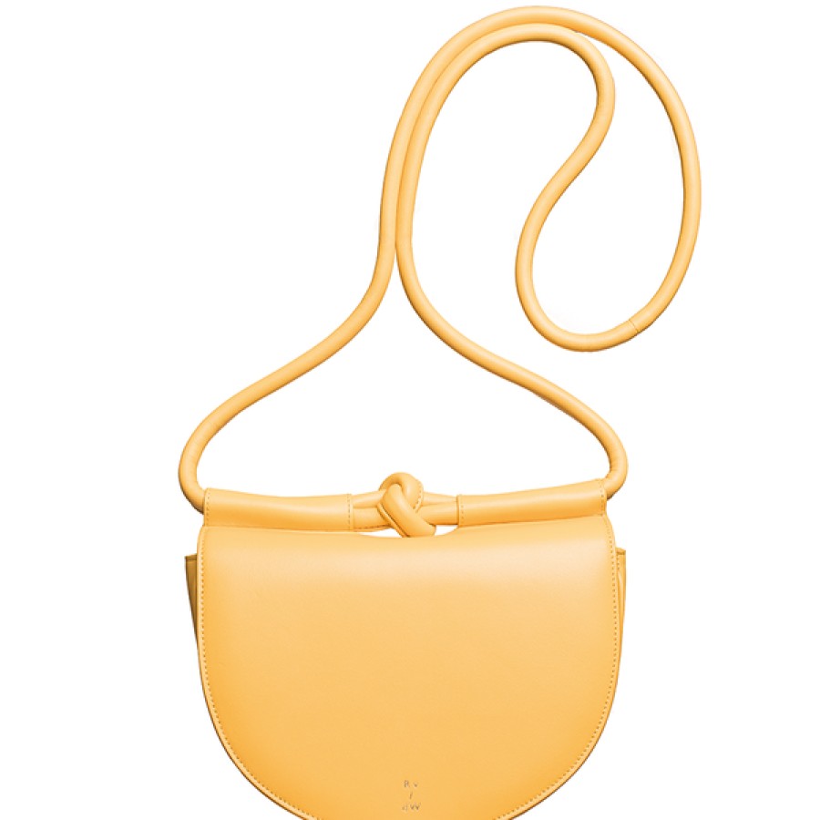 Women Ruigrok van der Werven Bags | Sheep Leather Crossbody Bag In Yellow