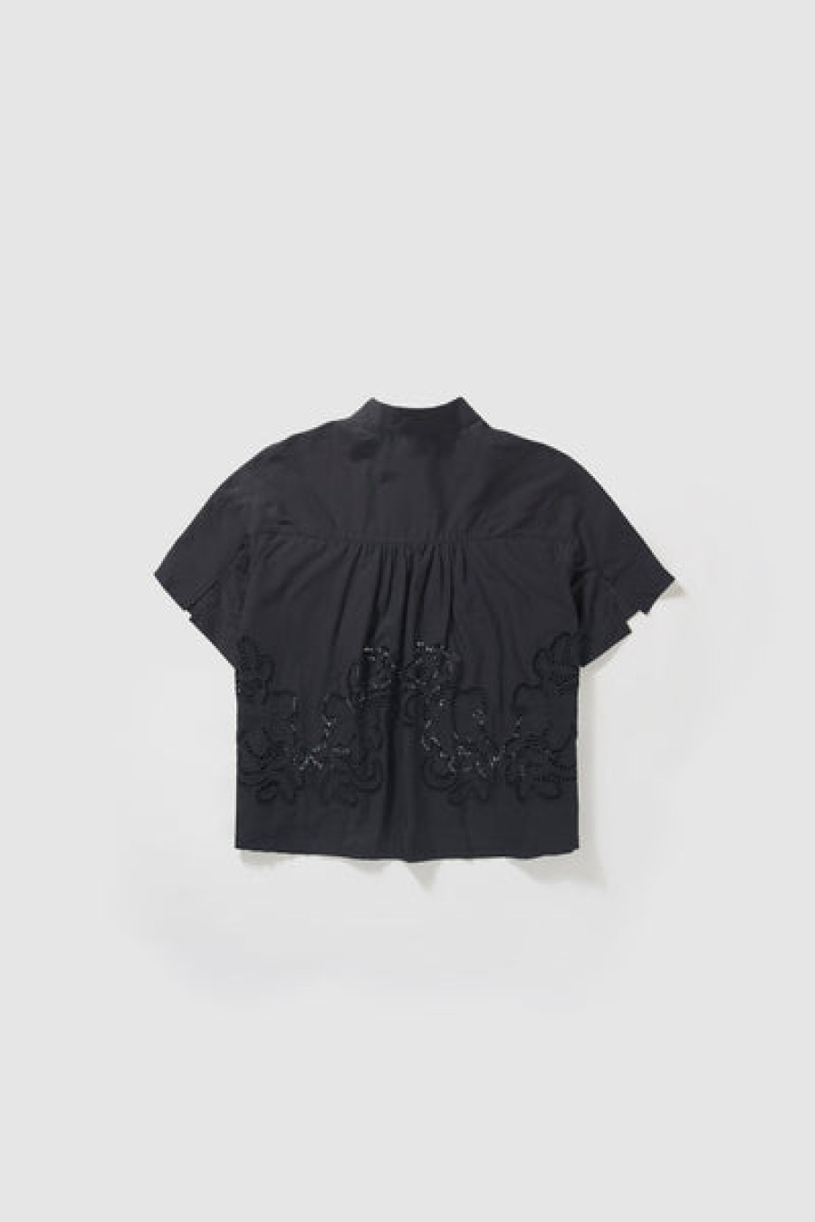 Women CRUBA Tops & Shirts | Black Blouse