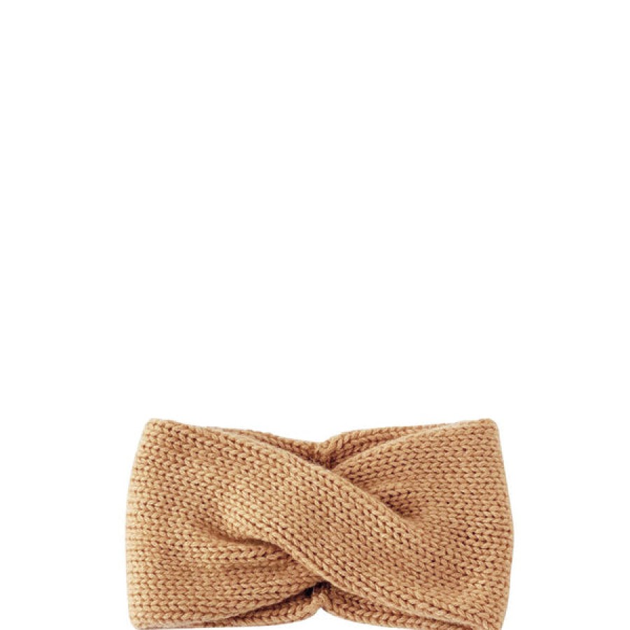 Women PETIT CALIN HAMBURG Accessories | Cashmere Headband In Camel