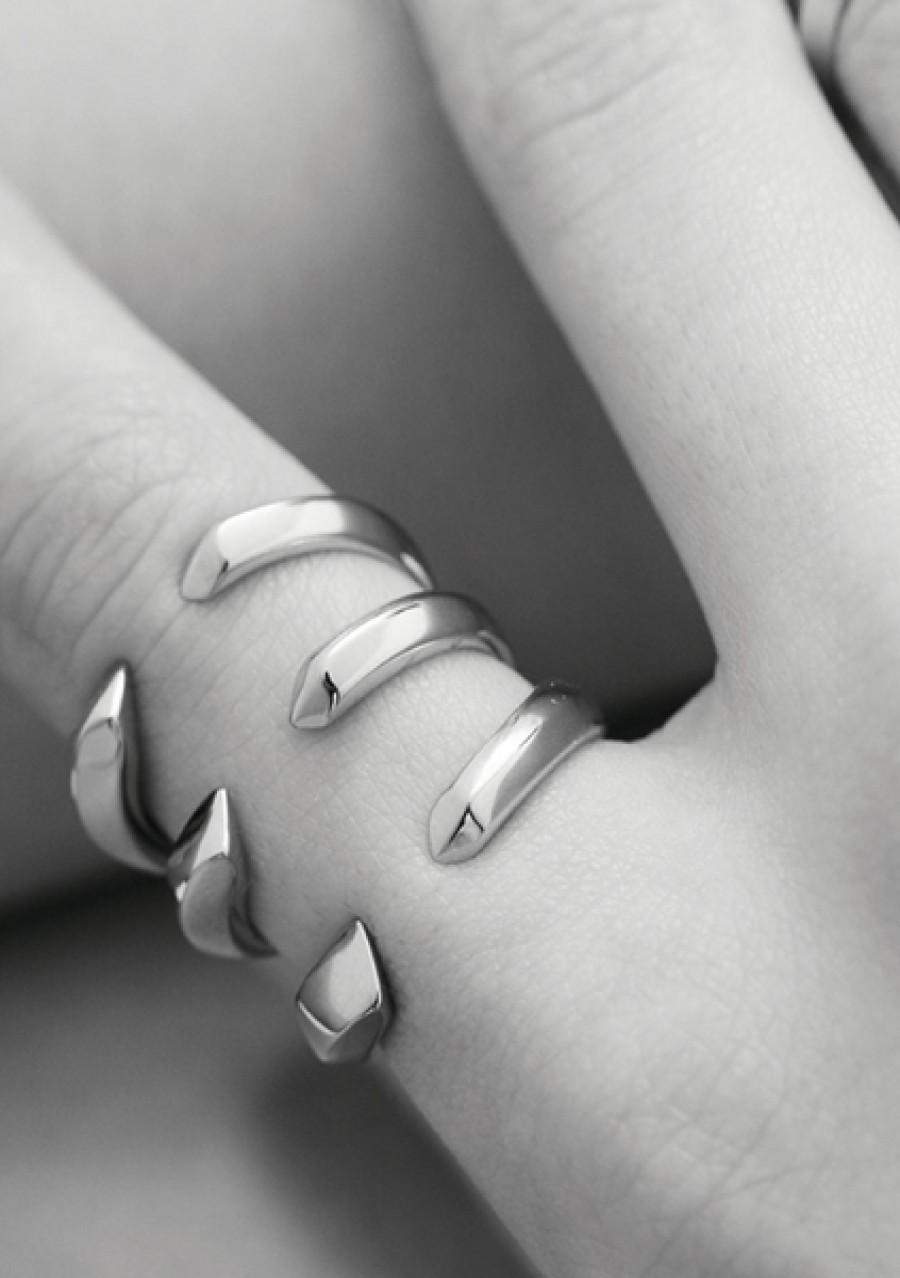 Women XENIA BOUS Jewelery | Silver Plated Brass Ring