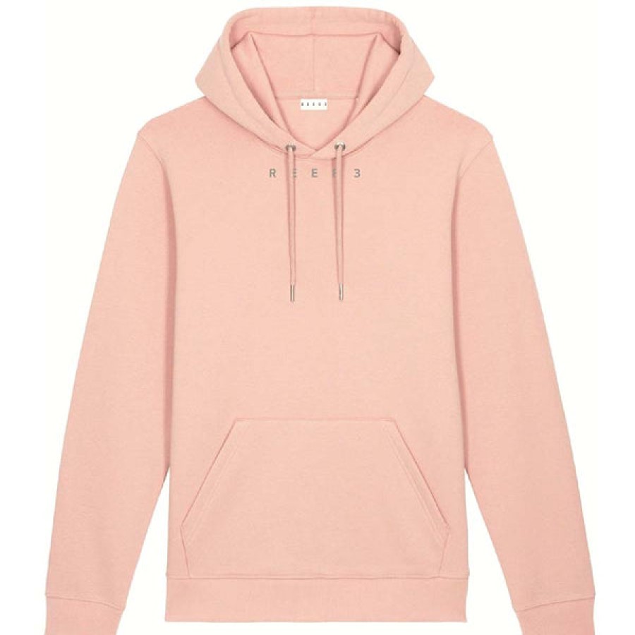 Men REER3 | Unisex Organic Cotton Hoodie In Dusty Pink