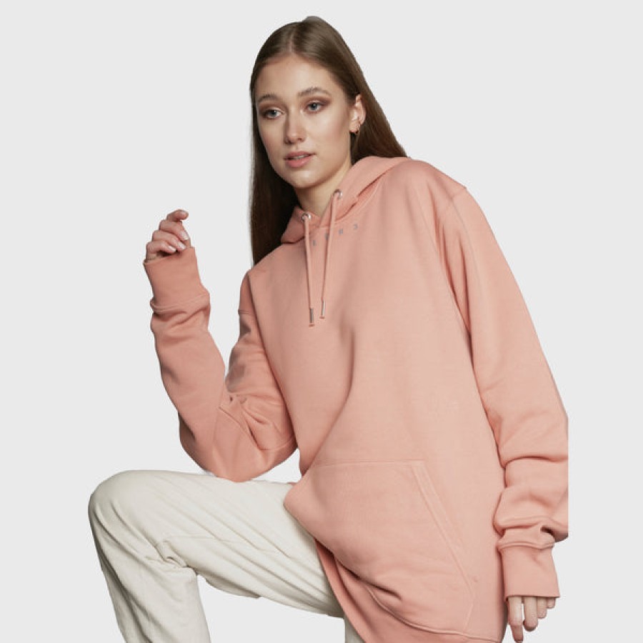 Men REER3 | Unisex Organic Cotton Hoodie In Dusty Pink