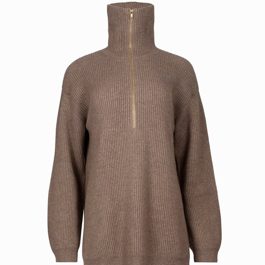 Women STUDIO 163 Knitwear & Cashmere | Cashmere Zipper-Sweater