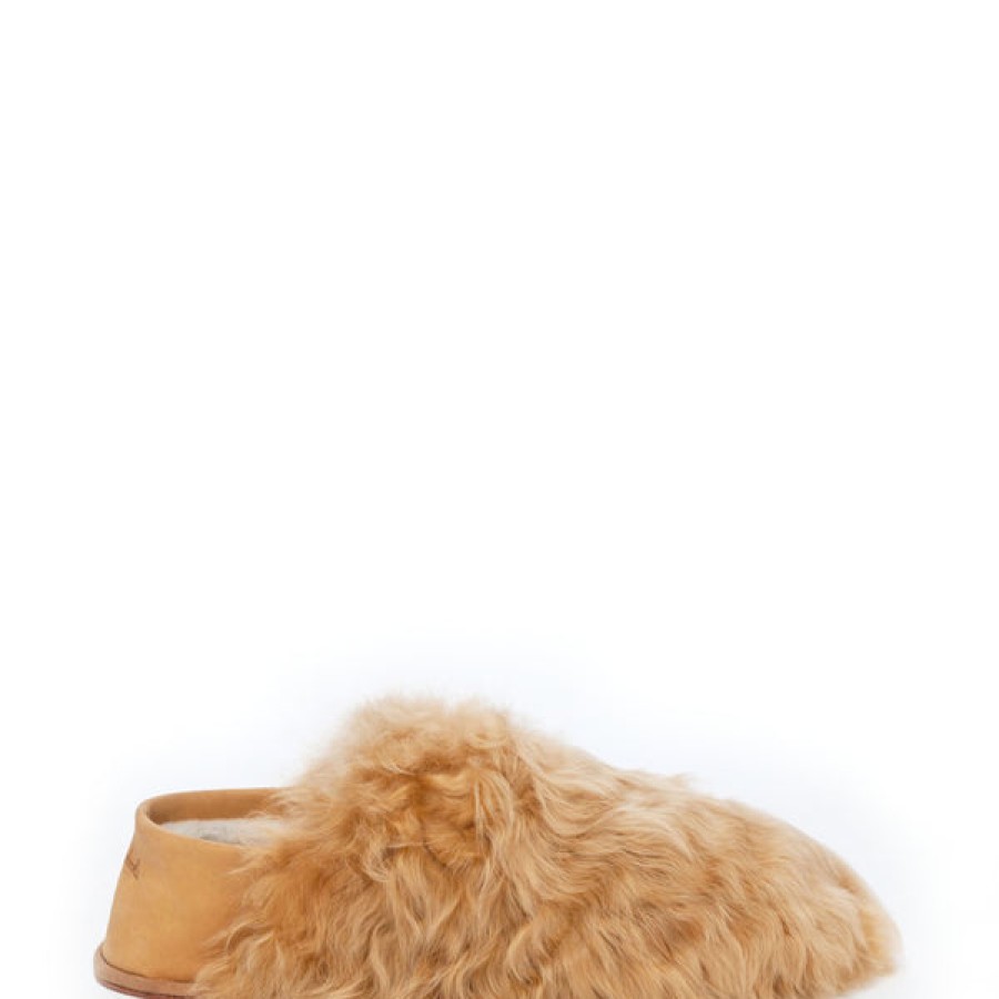 Men Baboosha Paris | Ethically And Cruelty Free Alpaca Slippers In Brown/Beige