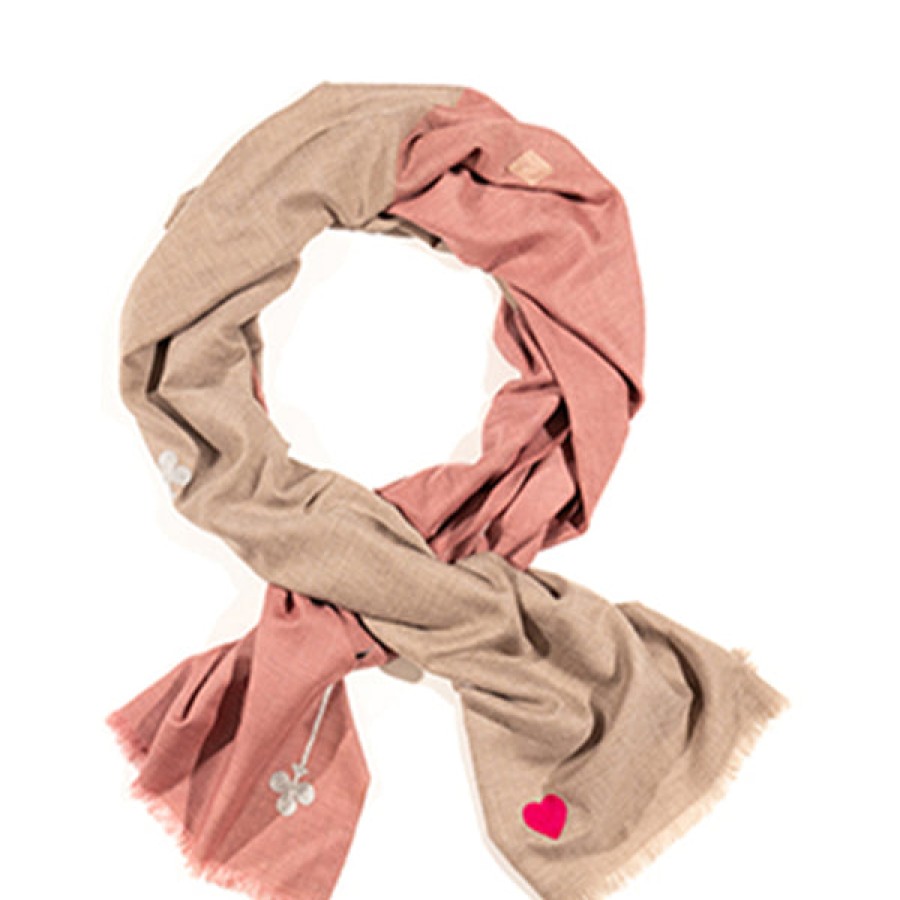 Women 8 EDEN AVENUE Accessories | Hand Embroidered Cashmere Scarf