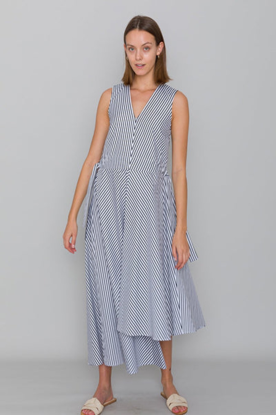 Women Mykke Hofmann Dresses | Striped Organic Cotton Dress