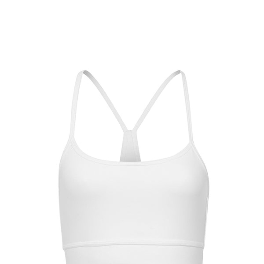 Women Wellicious Gymwear | Cropped Yoga Tank Top In White