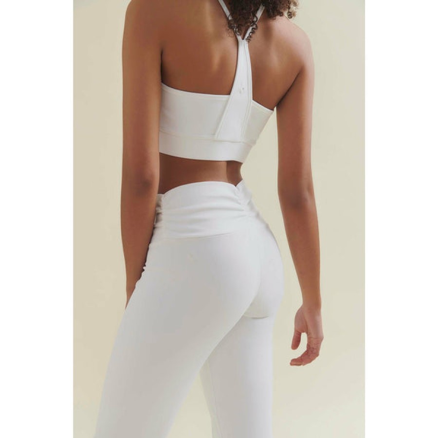 Women Wellicious Gymwear | Cropped Yoga Tank Top In White