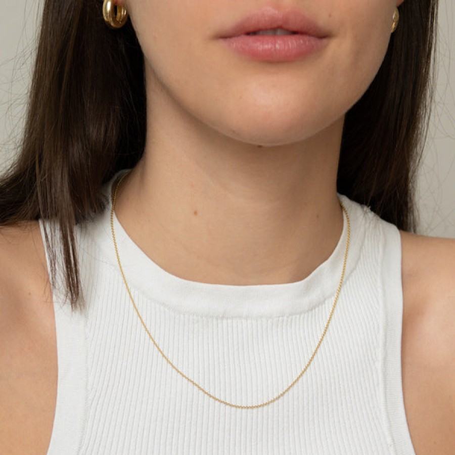 Women LLR Studios Jewelery | Gold Plated Anchor Chain