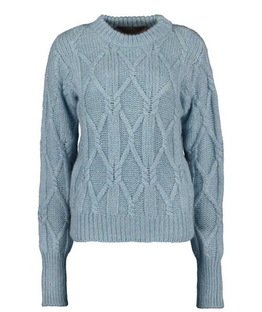 Women Antonia Zander Knitwear & Cashmere | Cable Knit Sweater