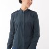 Women NINA REIN Tops & Shirts | Cotton Shirt In Petrol Blue