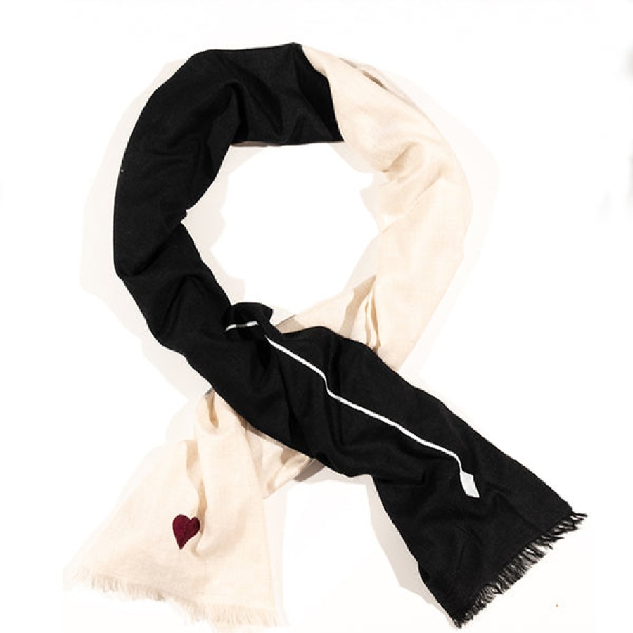 Women 8 EDEN AVENUE Accessories | Hand Embroidered Cashmere Scarf