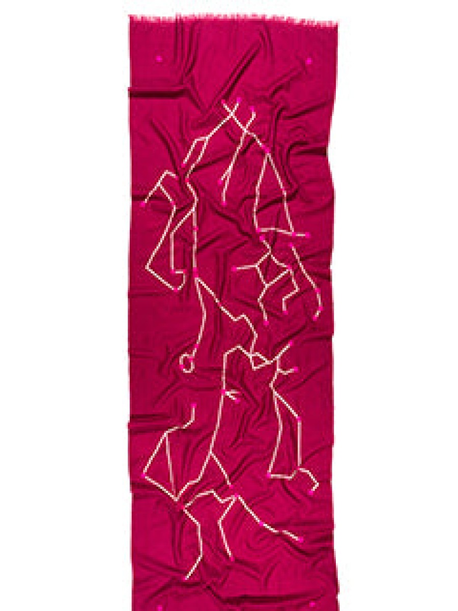 Women 8 EDEN AVENUE Accessories | Hand Embroidered Cashmere Scarf