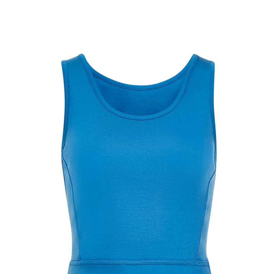 Women Wellicious Gymwear | 3/4 Cropped Active Top In Blue