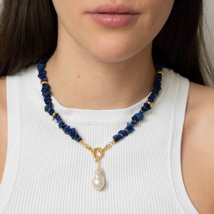 Women LLR Studios Jewelery | Blue Lapis Flakes Necklace