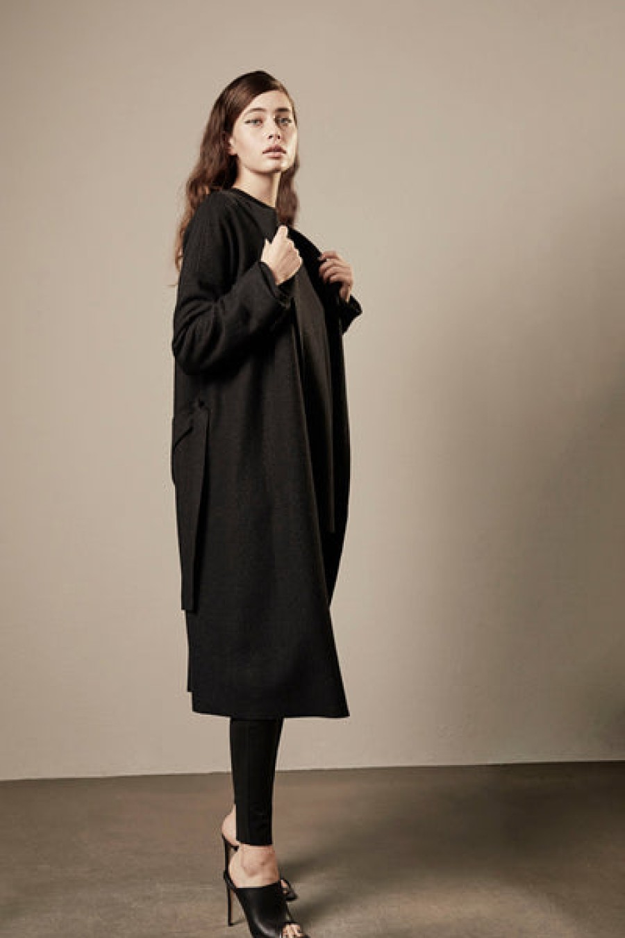 Women Manakaa Project Coats & Jackets | Merino Wool Coat