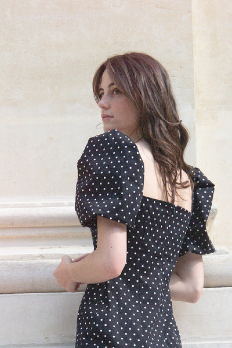 Women Maison O Paris Dresses | Black/White Polkadot Dress