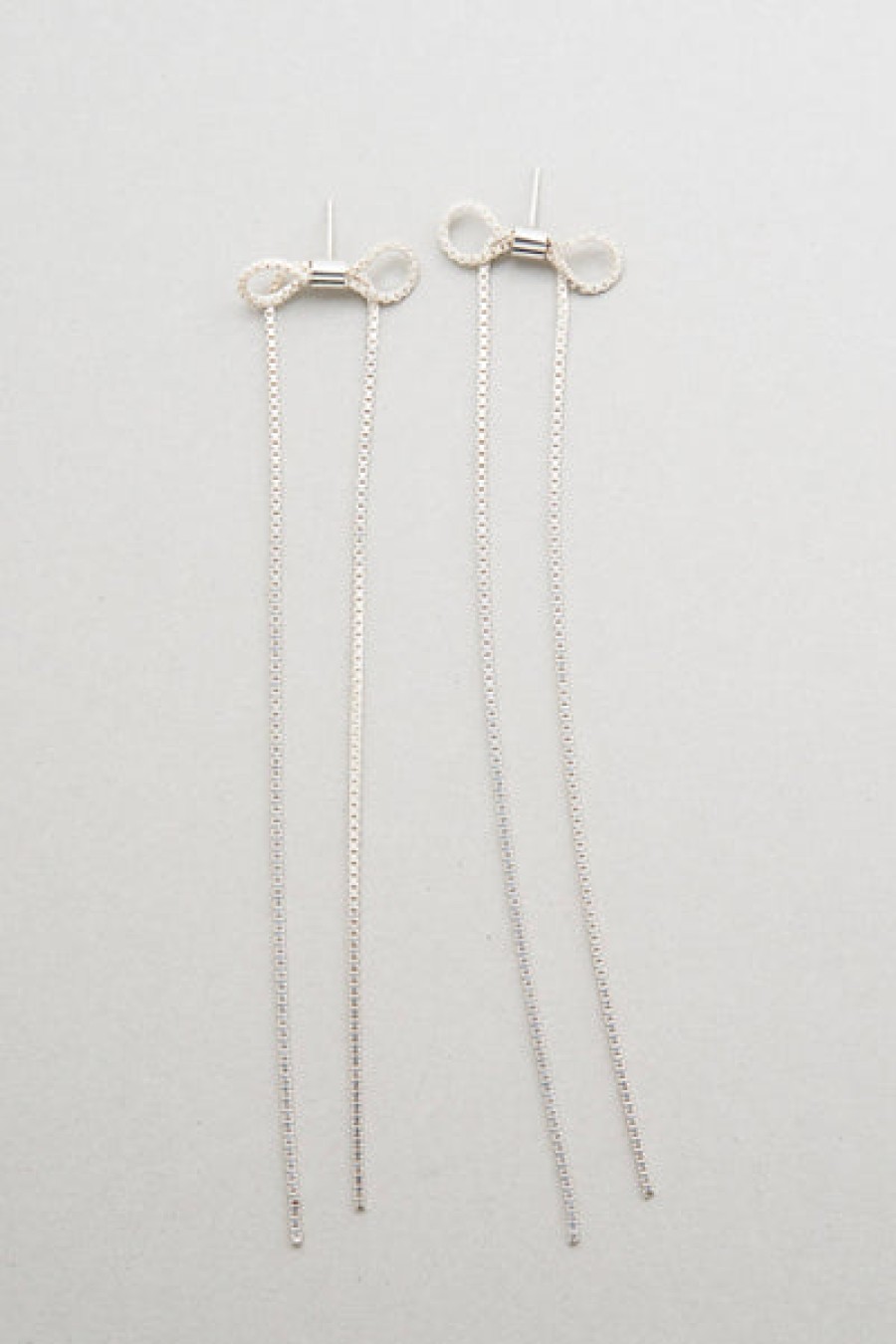 Women SASKIA DIEZ Jewelery | Bow Earrings In Silver