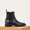 Women ESSEN Shoes | Black Ankle Boots With Padded Insole