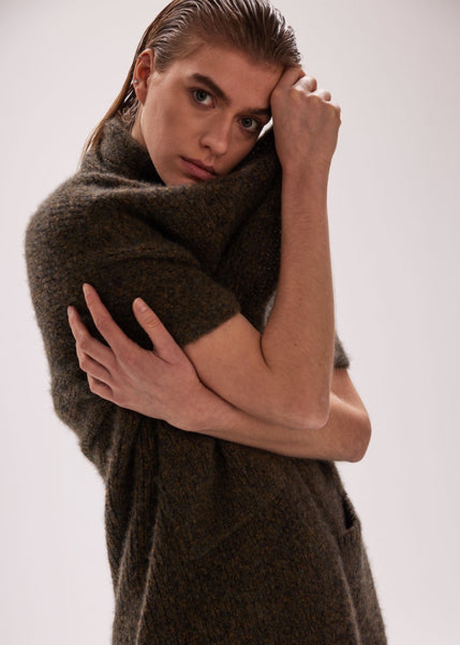 Women Antonia Zander Knitwear & Cashmere | Cozy Cashmere Silk Mixed Cape