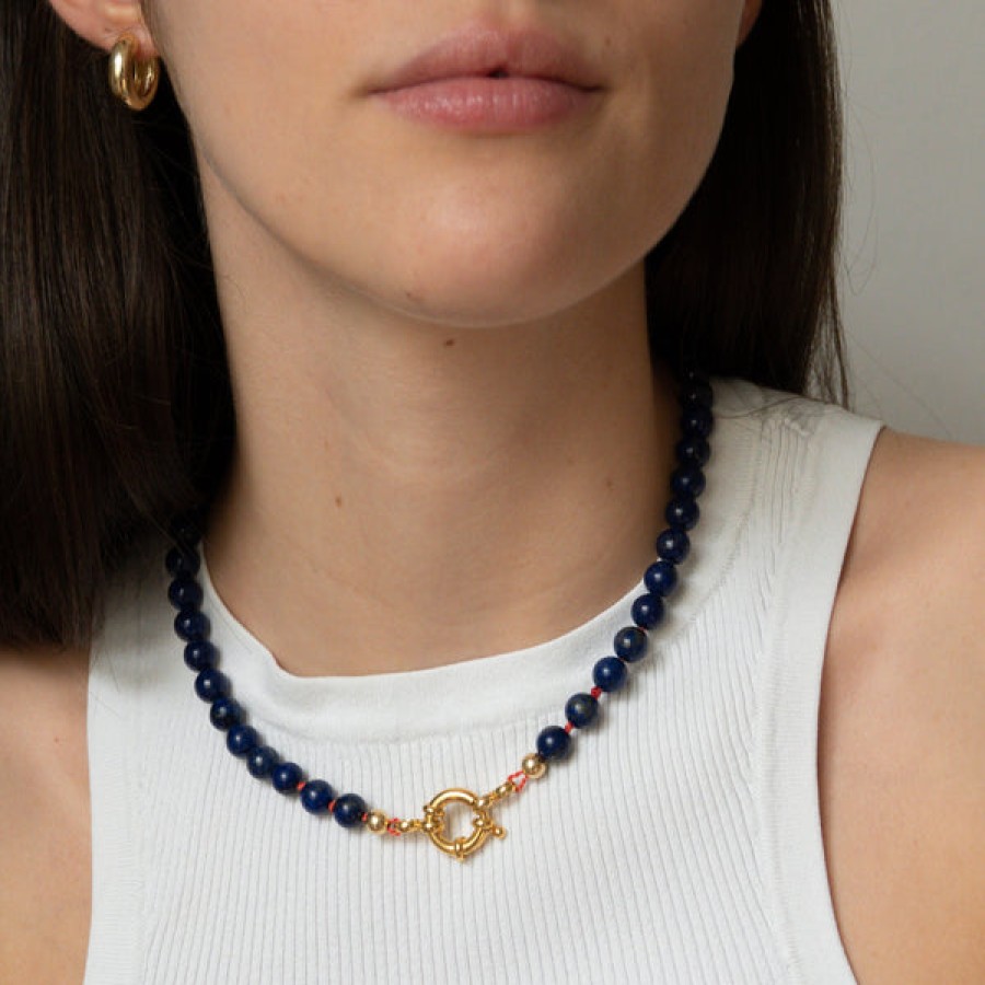 Women LLR Studios Jewelery | Blue Lapis Gemstone Necklace