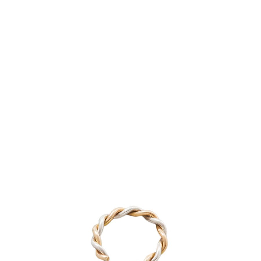 Women SASKIA DIEZ Jewelery | Bicolor Twisted Earcuff/ Ring