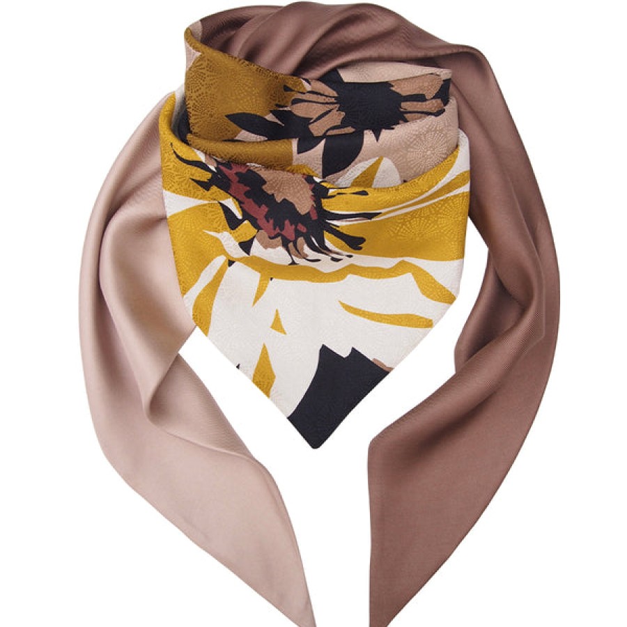 Women CAPITANA Accessories | Flower Print Silk Scarf