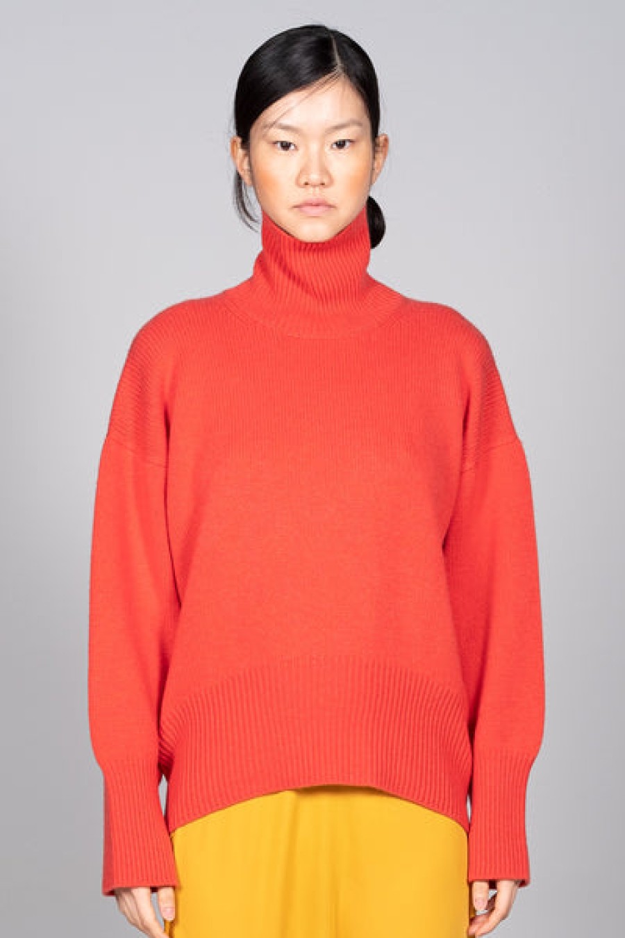 Women STUDIO 163 Knitwear & Cashmere | Cashmere Turtleneck Sweater