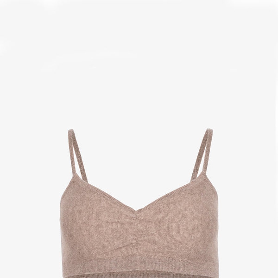 Women STUDIO 163 Lingerie | Ribbed Cashmere Bra