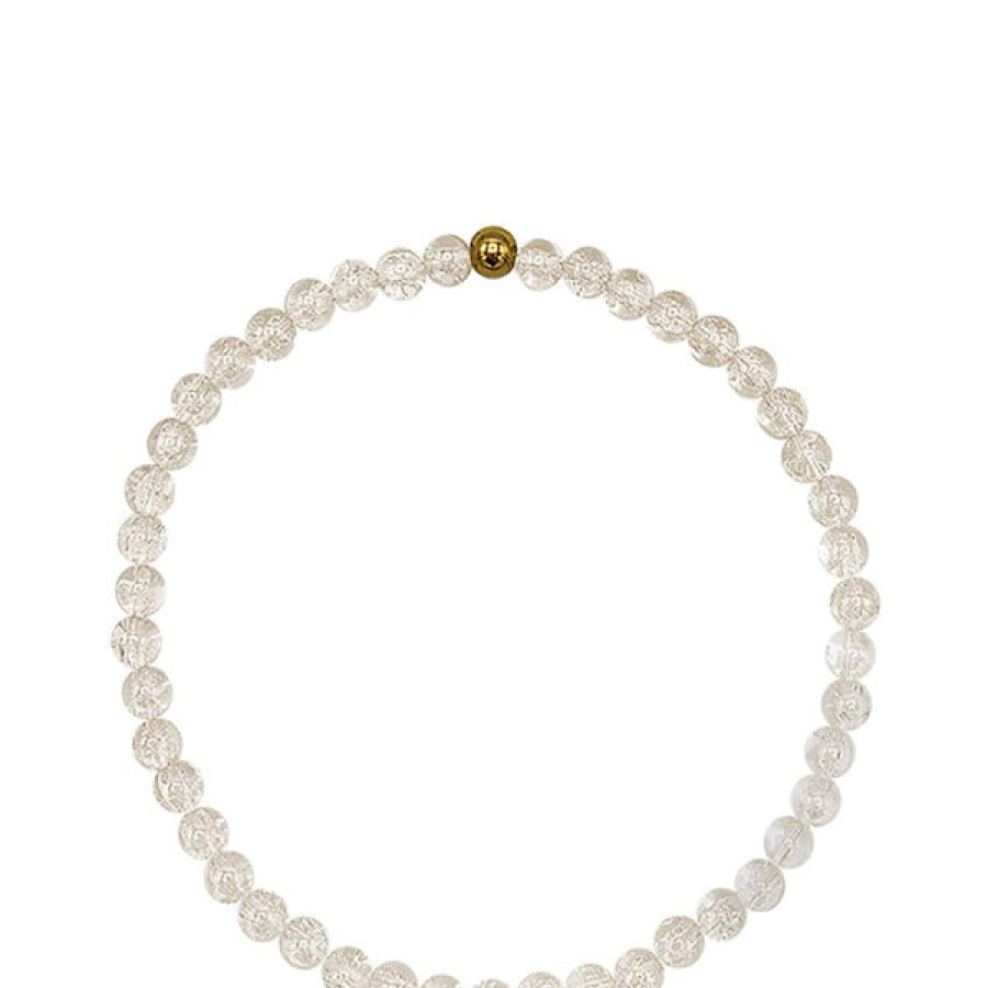 Women MALAIKARAISS Jewelery | Off-White Glass Beads Collier