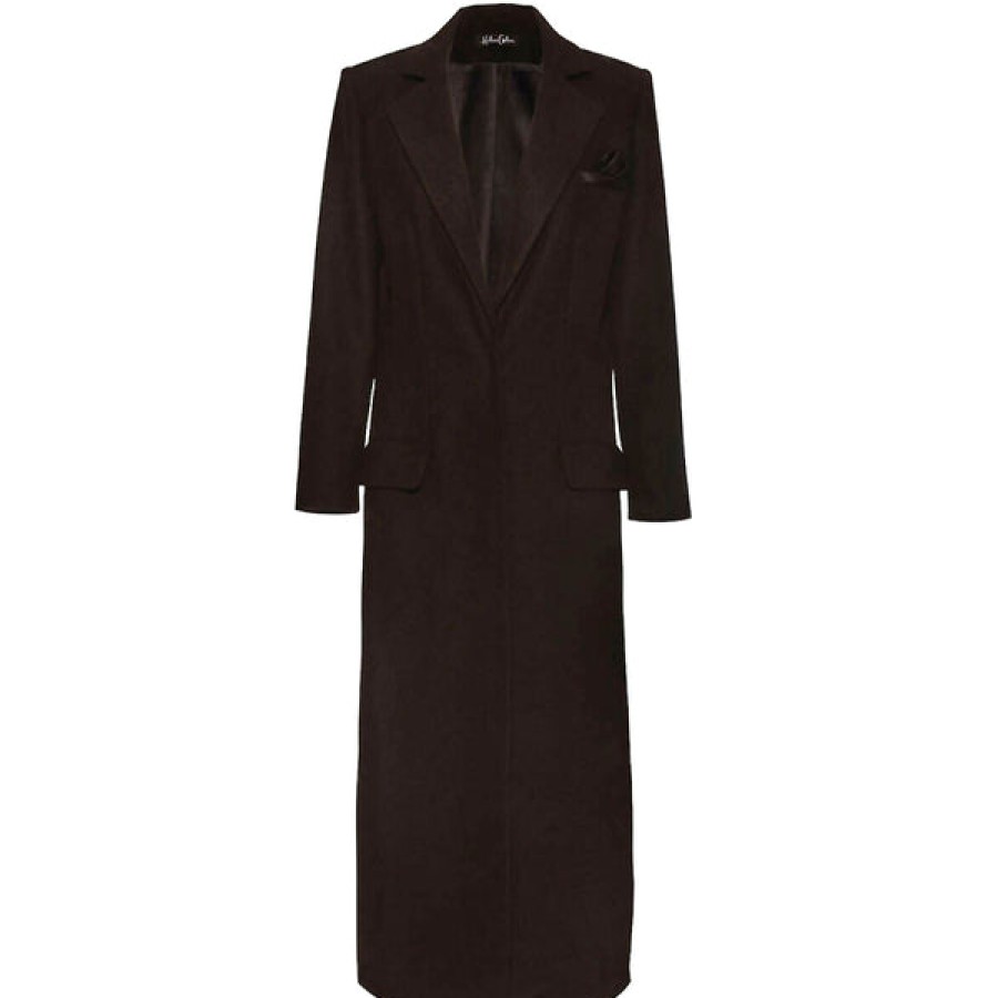 Women Helene Galwas Coats & Jackets | Black Cashmere Coat