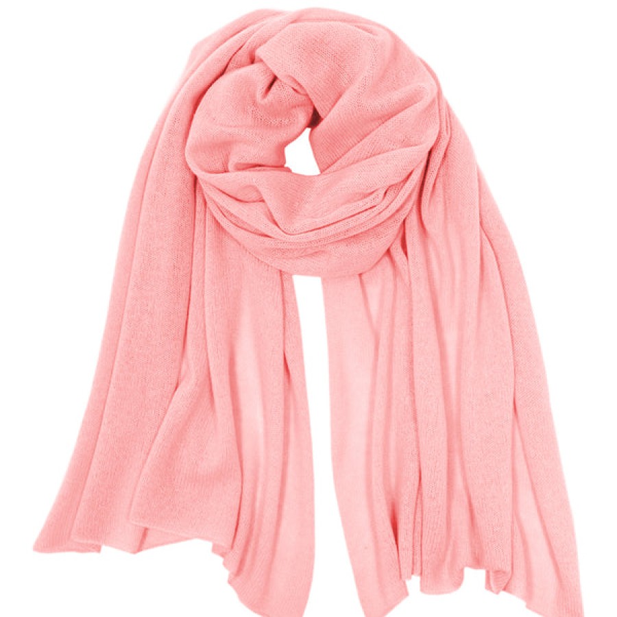 Women PETIT CALIN HAMBURG Knitwear & Cashmere | Light Cashmere Scarf In Pink