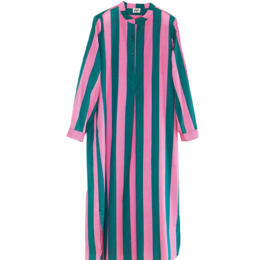 Women BIBI STUDIO Beachwear | Striped Cotton Caftan