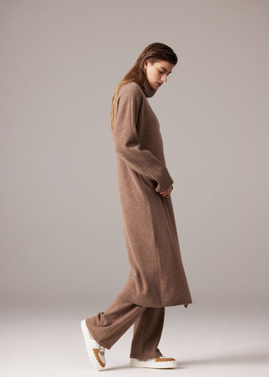 Women Antonia Zander Dresses | Cashmere Rollneck Caftan