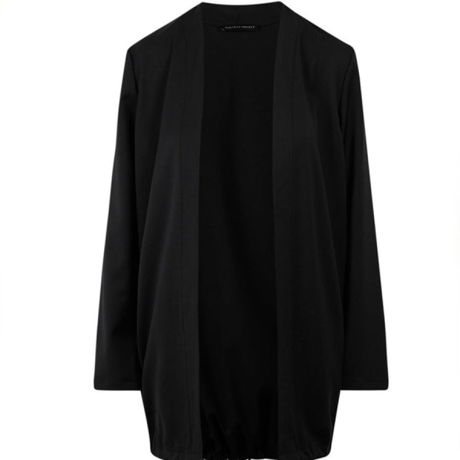 Women Manakaa Project Coats & Jackets | Merino Wool Blazer In Black