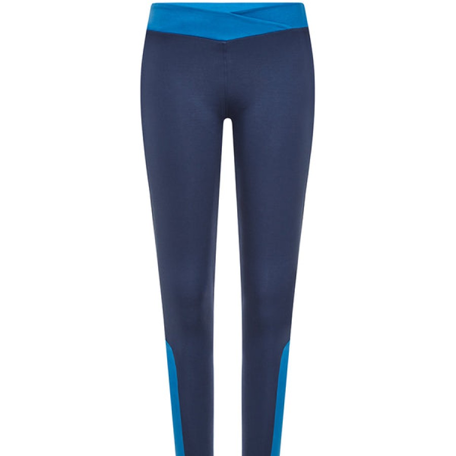 Women Wellicious Gymwear | 7/8 Yoga Leggings In Blue