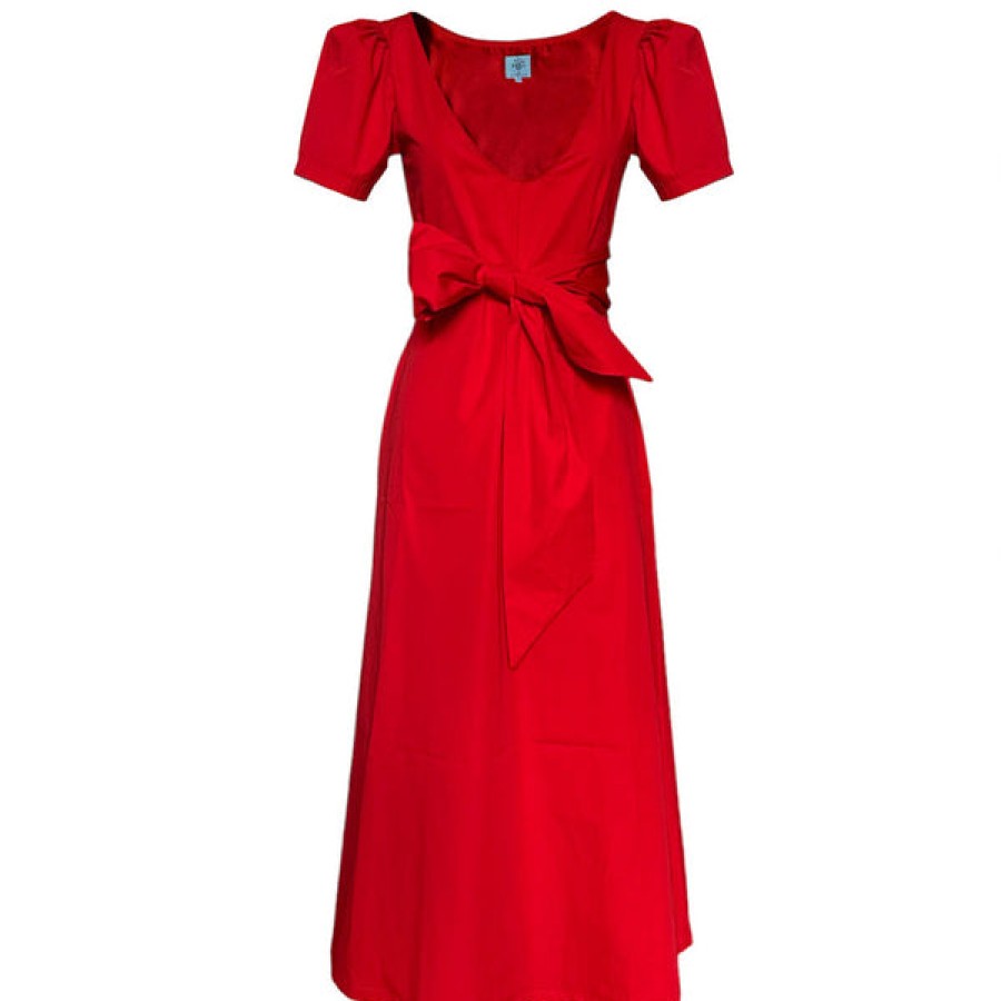 Women Maison O Paris Dresses | Red Midi-Dress