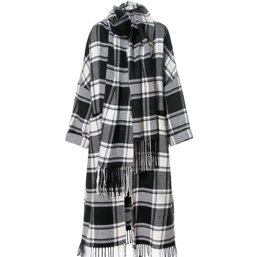 Women AGGI Coats & Jackets | Checker Plaid Wool-Coat