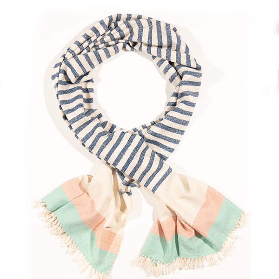 Women 8 EDEN AVENUE Accessories | Striped Cashmere Scarf