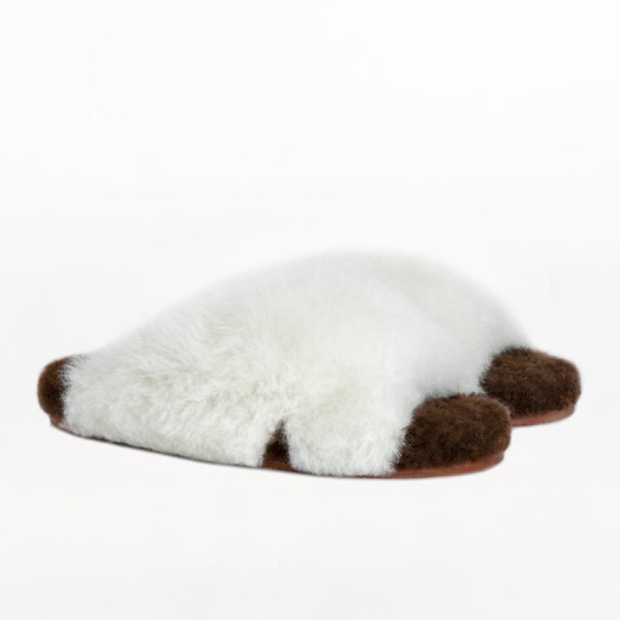 Women Baboosha Paris Shoes | Ethically And Cruelty Free Alpaca X Slider In White