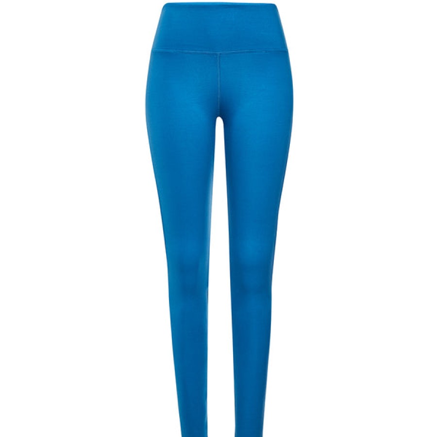 Women Wellicious Gymwear | Organic Cotton Yoga Leggings In Blue