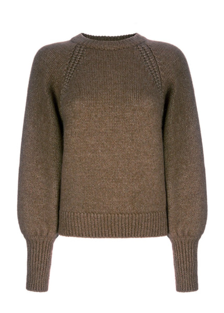 Women Antonia Zander Knitwear & Cashmere | Crew Neck Sweater