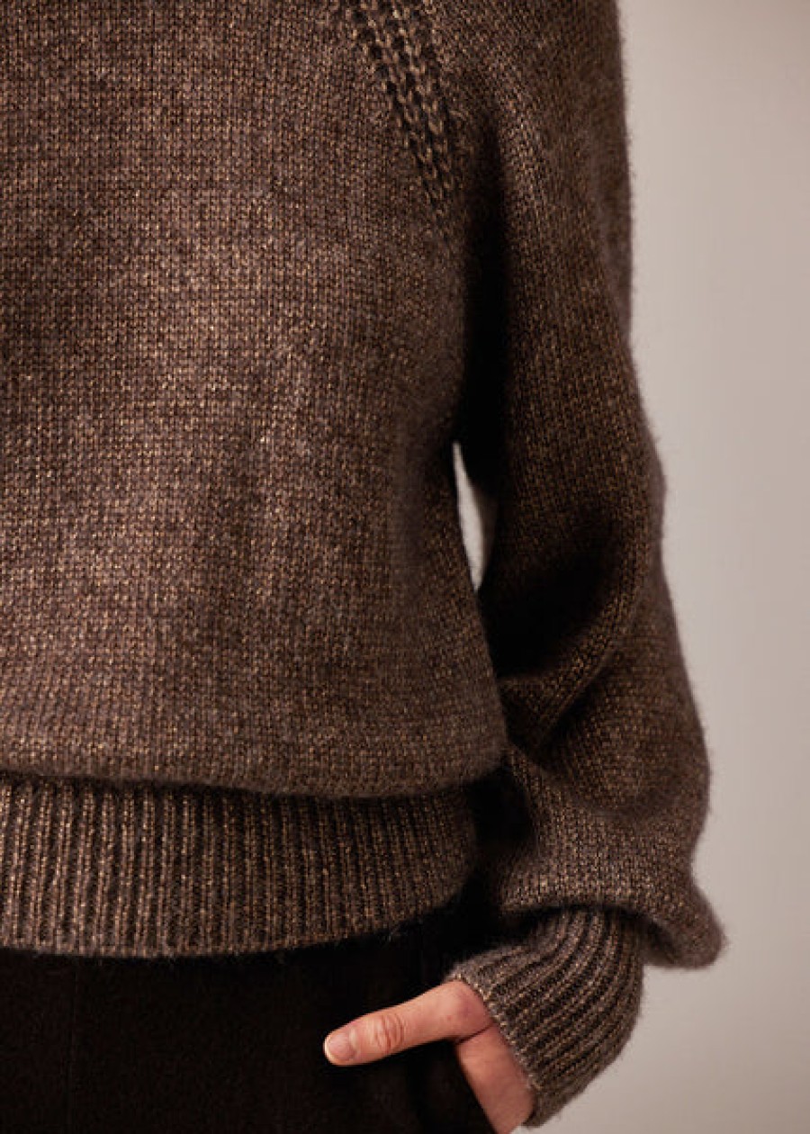 Women Antonia Zander Knitwear & Cashmere | Crew Neck Sweater