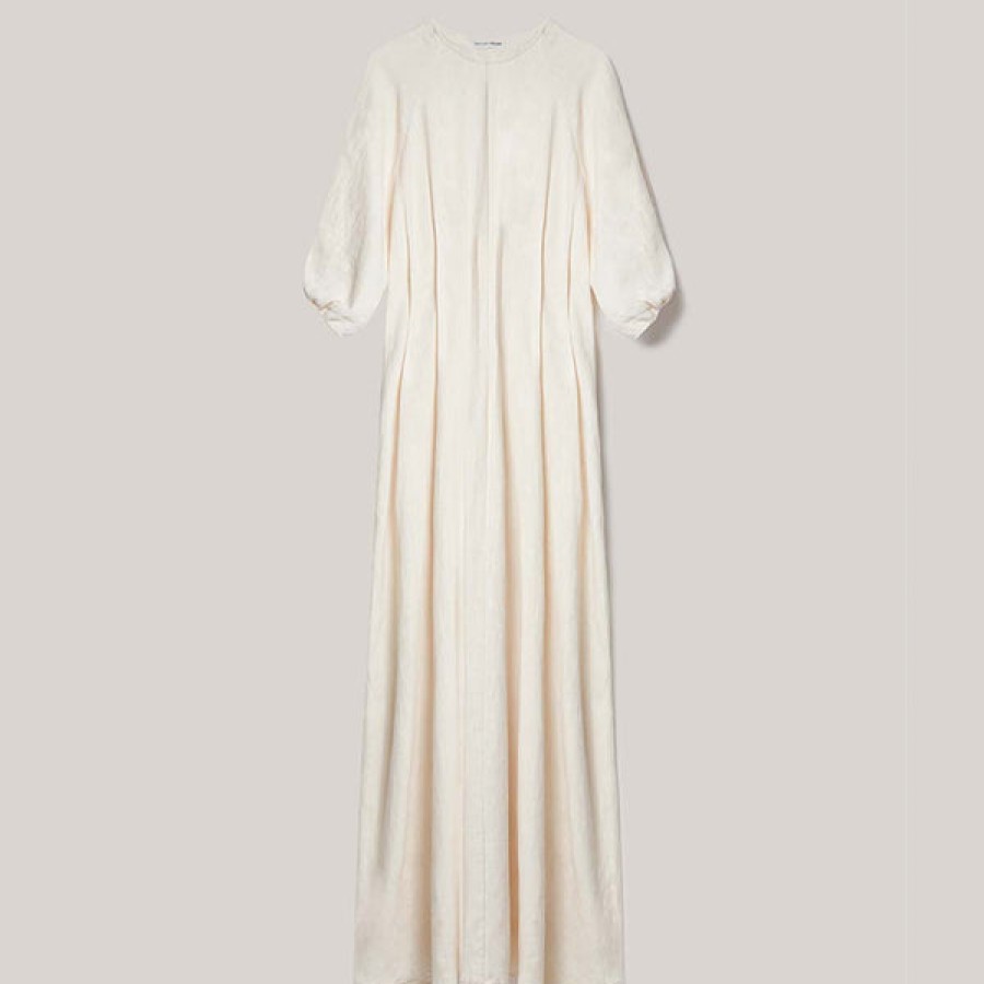 Women MALAIKARAISS Dresses | Pleated Linen Dress