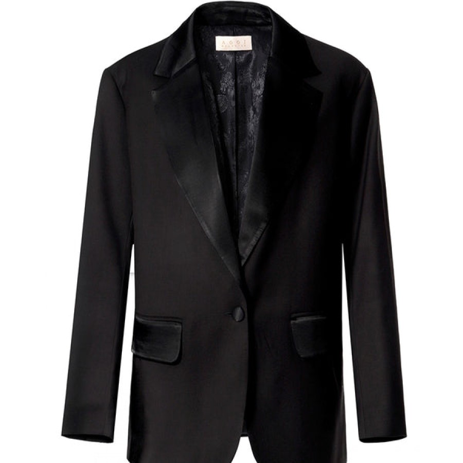 Women AGGI Suits | Black Blazer