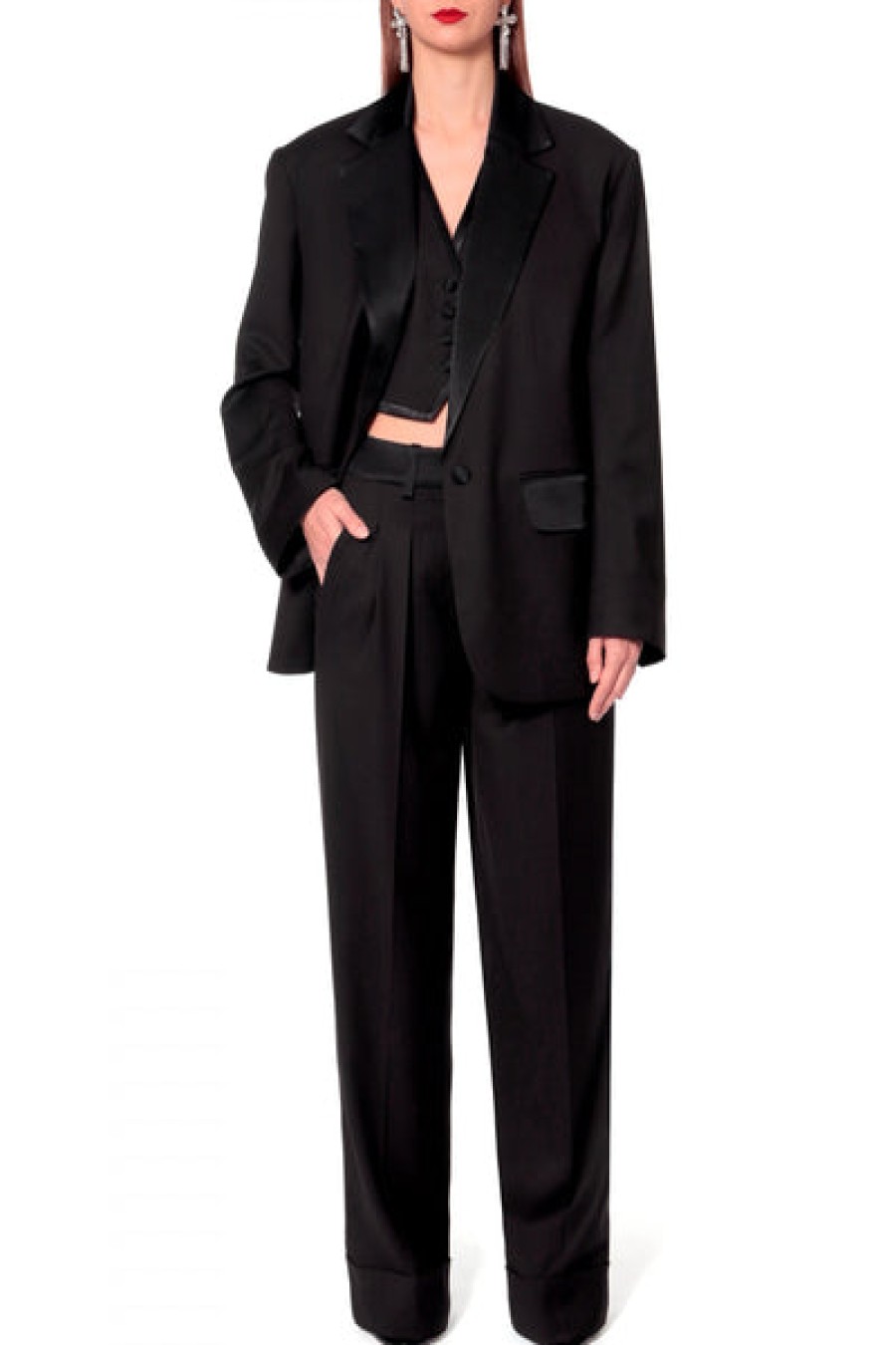 Women AGGI Suits | Black Blazer