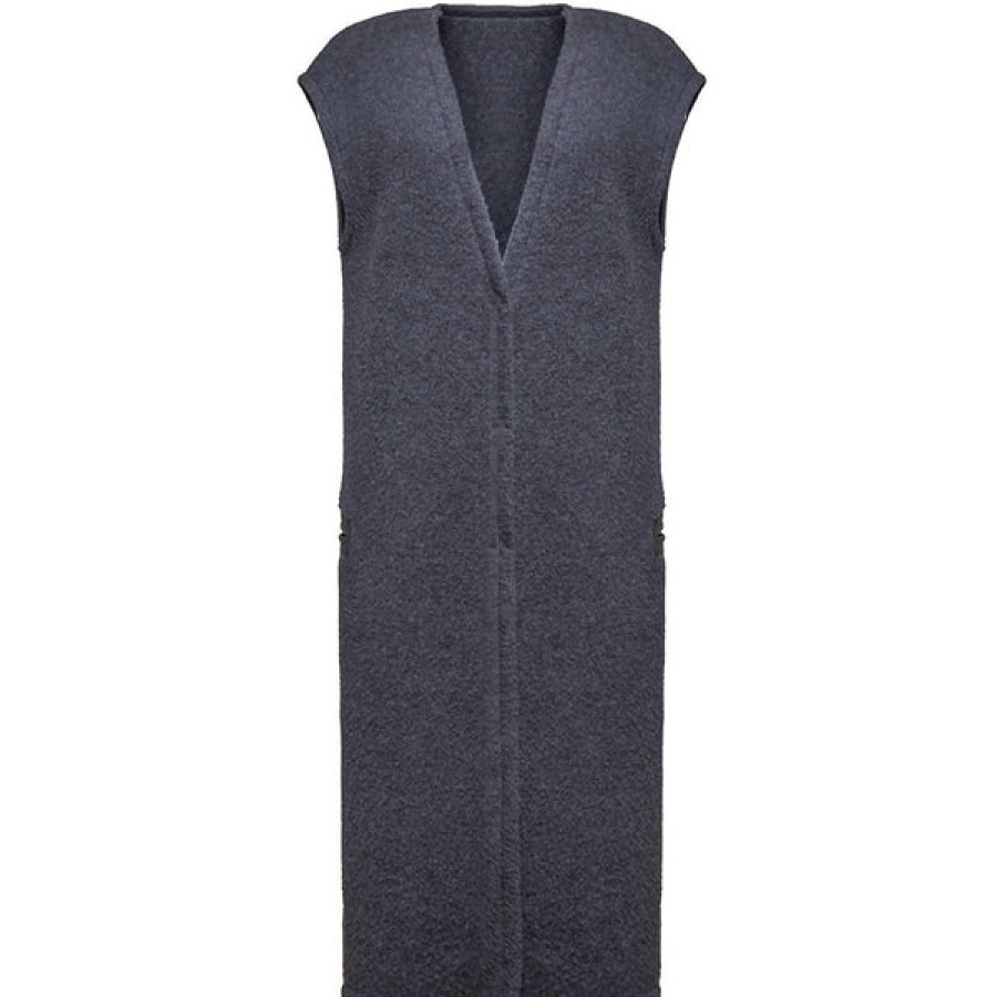 Women Helene Galwas Knitwear & Cashmere | Long Wool Vest