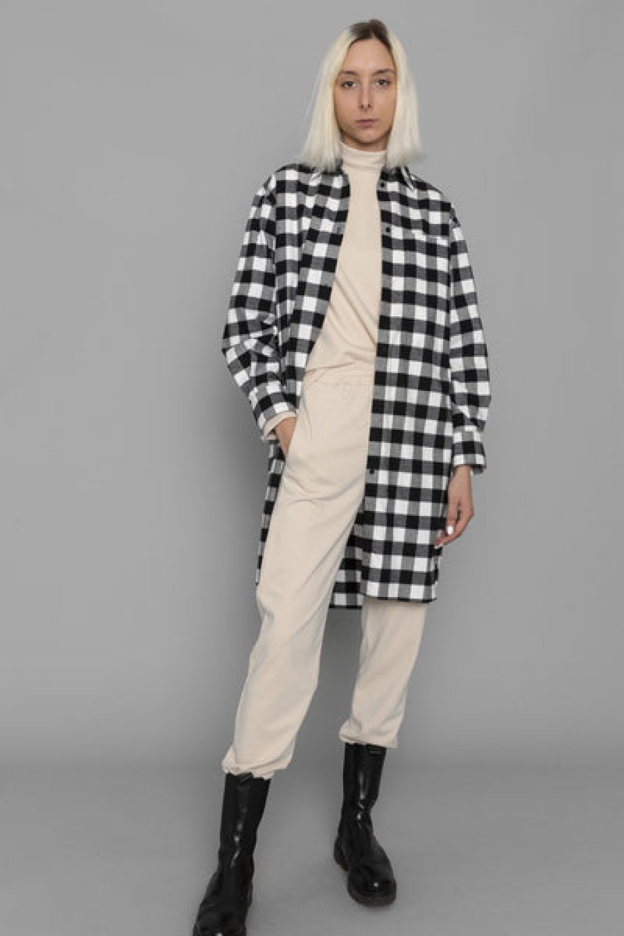 Women Mykke Hofmann Dresses | Checkered Shirt Dress